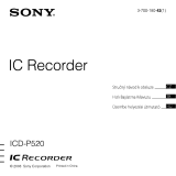 Sony ICD-P520 Užívateľská príručka