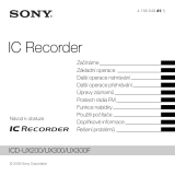 Sony ICD-UX300 Návod na používanie