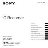 Sony ICD-P620 Návod na používanie