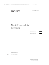 Sony STR-DN1020 referenčná príručka