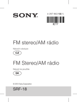 Sony SRF-18 Návod na používanie