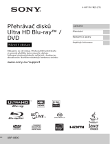 Sony UBP-X800 Návod na používanie
