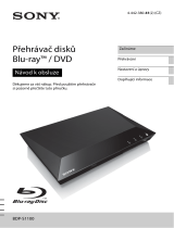 Sony BDP-S1100 Návod na používanie