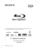 Sony BDP-S550 Návod na používanie