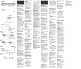 Sony ICF-M410L Návod na obsluhu