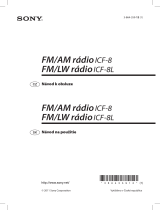Sony ICF-8 Návod na používanie
