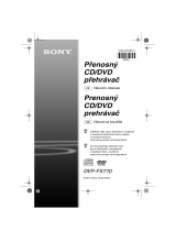 Sony DVP-FX770 Návod na používanie