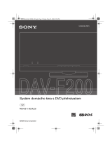 Sony DAV-F200 Návod na používanie