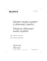 Sony RDP-XF100iP Návod na používanie