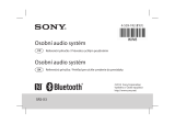 Sony SRS-X3 referenčná príručka