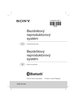 Sony SRS-BTV25 Návod na používanie