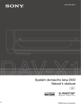 Sony DAV-X1 Návod na používanie