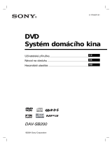 Sony DAV-SB200 Užívateľská príručka