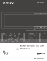 Sony DAV-LF1H Návod na používanie
