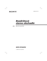 Sony MDR-RF800RK Návod na používanie