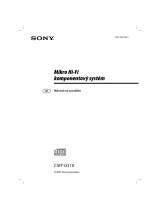 Sony CMT-GS10 Návod na používanie