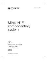 Sony CMT-BX30R Návod na používanie