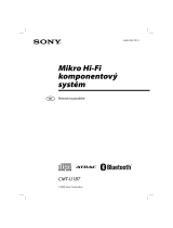 Sony CMT-U1BT Návod na používanie