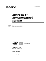 Sony CMT-DH30 Návod na používanie