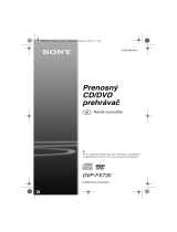 Sony DVP-FX730 Návod na používanie