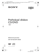 Sony DVP-SR360 Návod na používanie