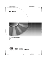 Sony RDR-HX510 Návod na používanie