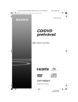 Sony DVP-NS92V Návod na používanie