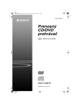 Sony DVP-FX870 Návod na používanie