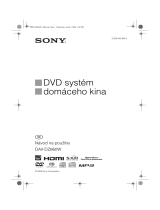 Sony DAV-DZ860W Návod na používanie