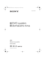 Sony DAV-DZ30 Návod na používanie