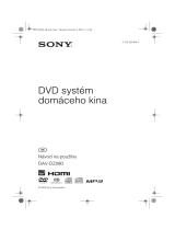Sony DAV-DZ280 Návod na používanie