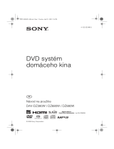 Sony DAV-DZ880W Návod na používanie