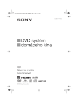 Sony DAV-DZ360WA Návod na používanie