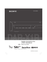 Sony DAR-X1R Návod na používanie