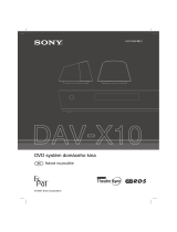 Sony DAV-X10 Návod na používanie