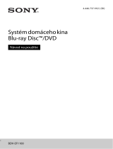 Sony BDV-EF1100 Návod na používanie
