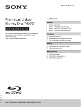 Sony BDP-S1200 Používateľská príručka