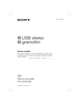 Sony PS-LX300USB Návod na používanie