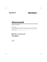 Sony ICD-MX20 Návod na používanie