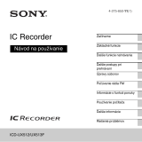Sony ICD-UX513F Návod na používanie