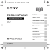 Sony ICD-SX712 Návod na používanie