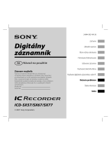 Sony ICD-SX67 Návod na používanie