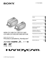 Sony HDR-CX155E Návod na používanie