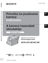 Sony DCR-HC14E Užívateľská príručka