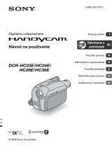 Sony DCR-HC26E Návod na používanie