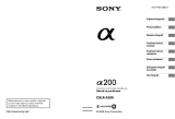 Sony DSLR-A200 Návod na používanie