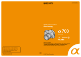 Sony DSLR-A700Z Návod na používanie