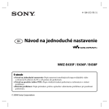 Sony NWZ-E435F Návod na používanie