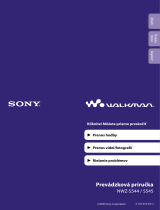 Sony NWZ-S544 Návod na používanie