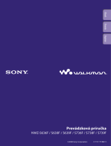 Sony NWZ-S639F Návod na používanie
